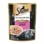 [마즈 15% 할인쿠폰] 쉬바 고양이 주식 파우치 70g (젤리 / 참치와 게살)