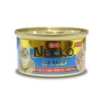 네코 골드캔 85g 육수타입 (참치와 닭고기,새우,가리비토핑 / 블루)