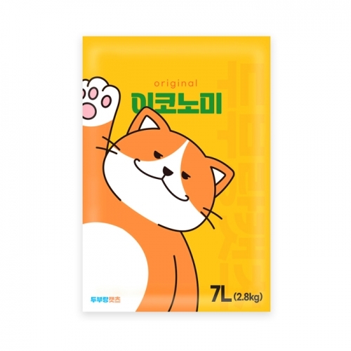 두부랑캣츠 고양이모래 이코노미 7L (오리지날 / 녹차) - 6개