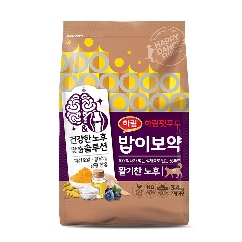 [10% 할인쿠폰] 하림 밥이보약 캣 3.4kg (활기찬 노후)