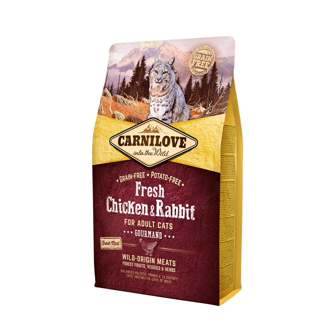 카니러브 캣 그레인프리 생육 사료 2kg (닭고기와 토끼)